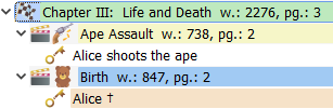 Navigator statistics display