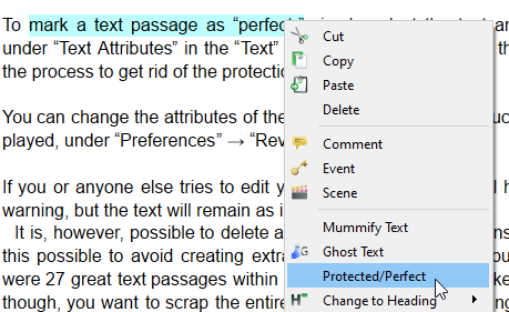 Protected text