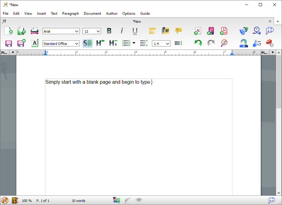 New blank document